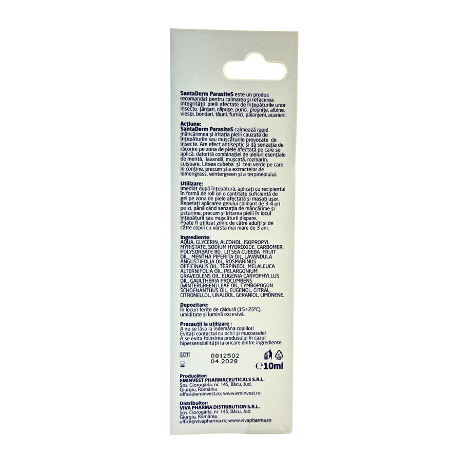Gel calamant pentru intepaturi de insecte Roll On 10 ml