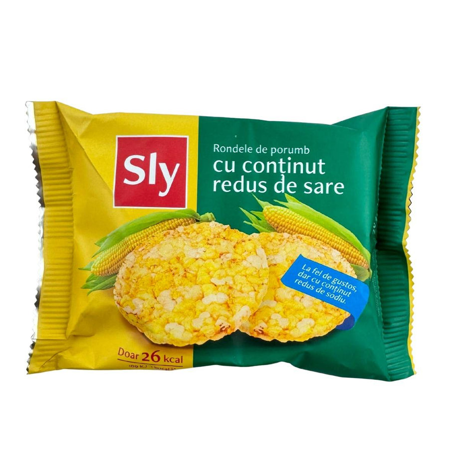 Rondele de porumb cu continut redus de sare 26 g