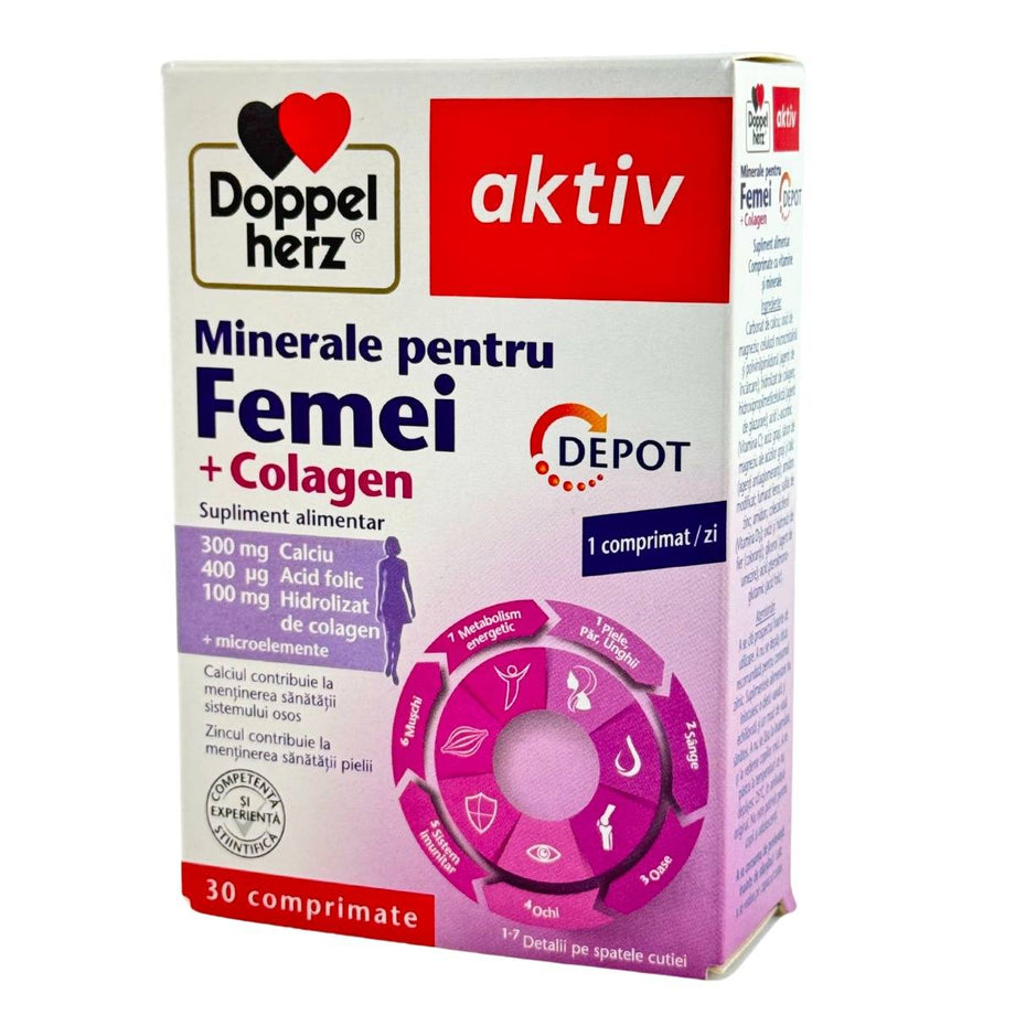 Minerale pentru femei+Colagen Depot 30 comprimate
