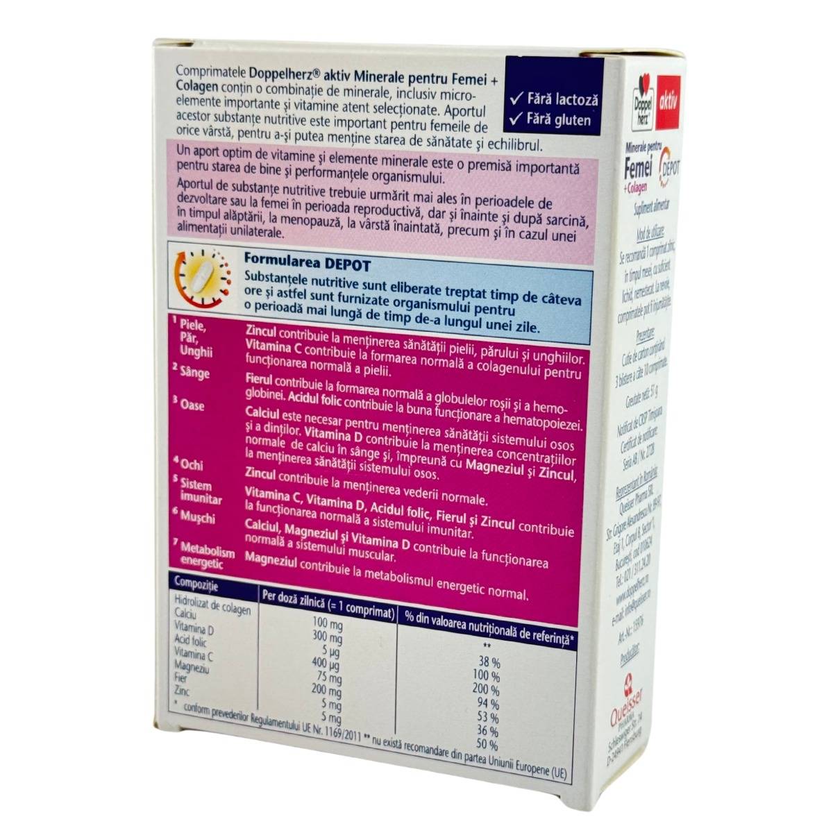 Minerale pentru femei+Colagen Depot 30 comprimate