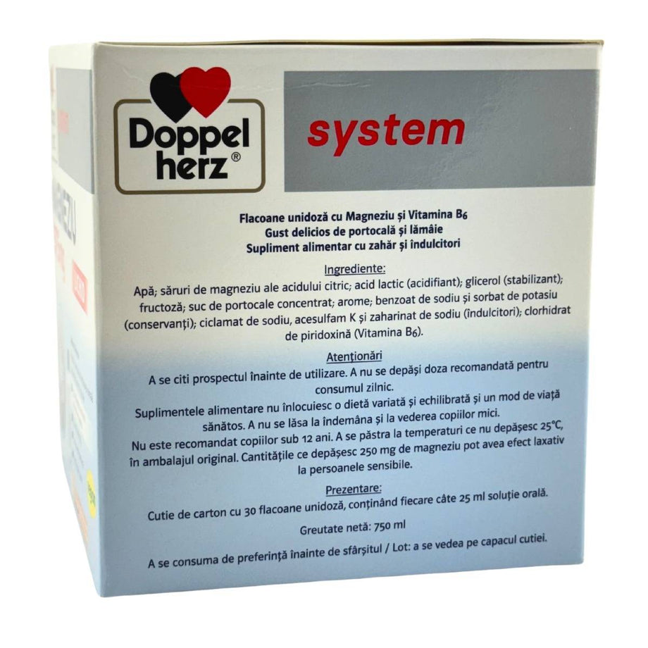 Magneziu 375 mg lichid System 30 doze