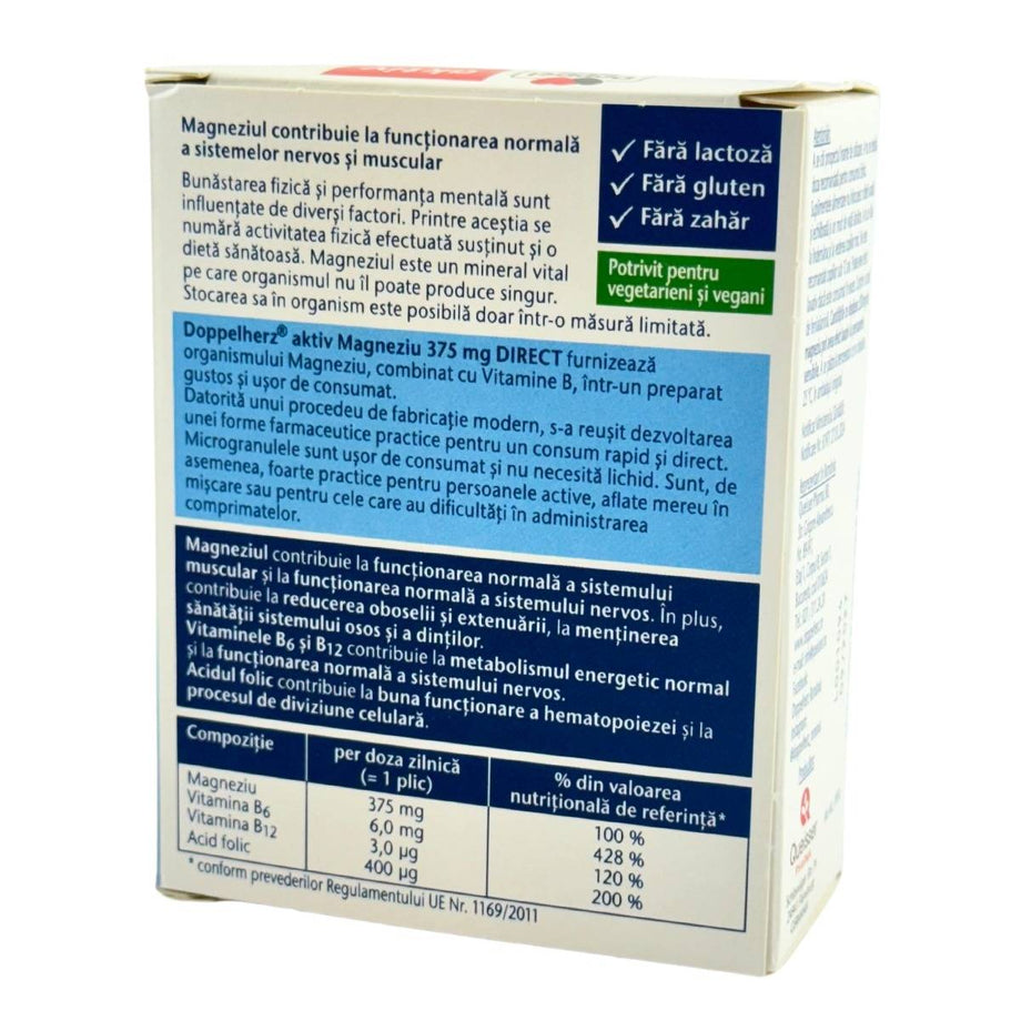 Magneziu 375 mg Direct 20 plicuri
