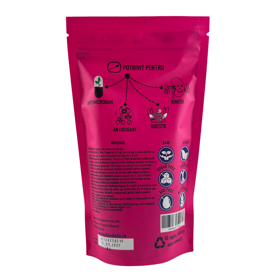 Merisoare pulbere 125 g