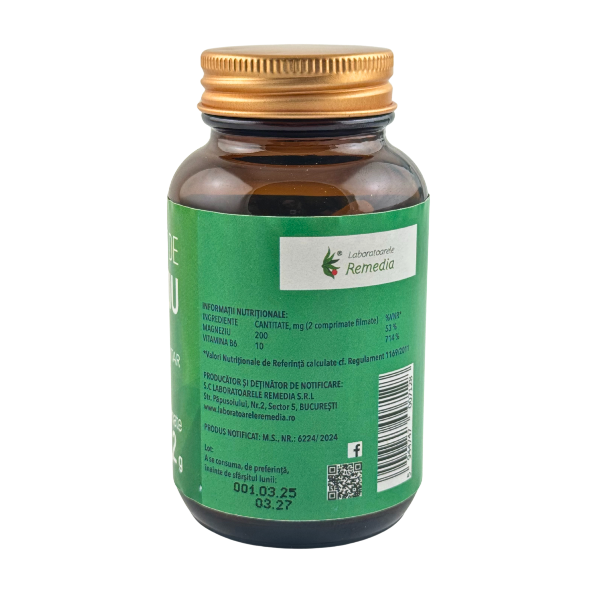 Bisglicinat de magneziu 60 comprimate