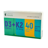 D3 2000 u.i.+ K2 75mg 40 comprimate
