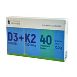 D3 4000 u.i.+ K2 150mg 40 comprimate