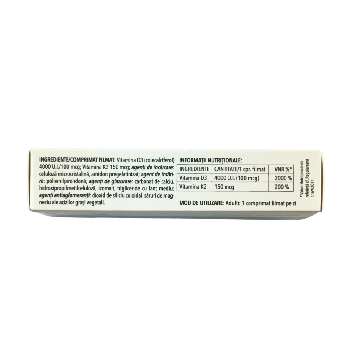 D3 4000 u.i.+ K2 150mg 40 comprimate