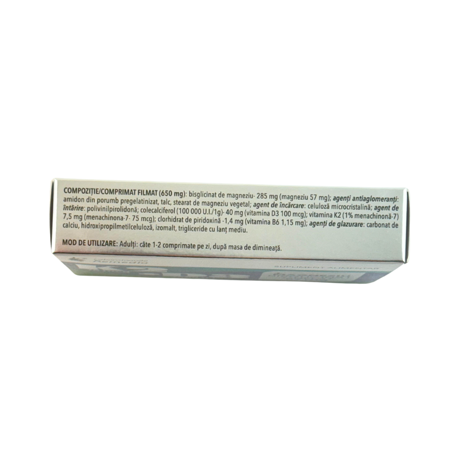 K2 75mcg+ D3 4000 u.i. + magneziu bisglicinat chelat 57mg 30 comprimate