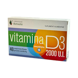 Vitamina D3 2000 u.i. 40 comprimate