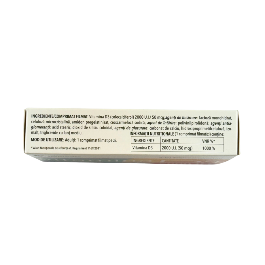 Vitamina D3 2000 u.i. 40 comprimate