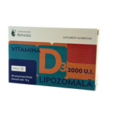 Vitamina D3 2000 u.i. lipozomala 40 comprimate