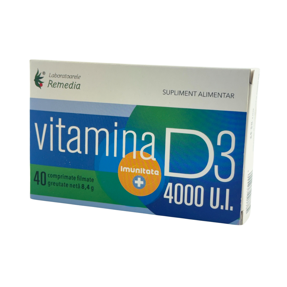Vitamina D3 4000 u.i. 40 comprimate