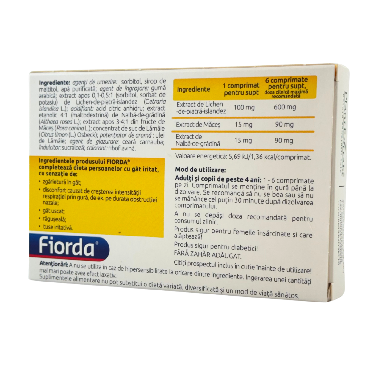 Fiorda Lamaie 30 comprimate pentru supt
