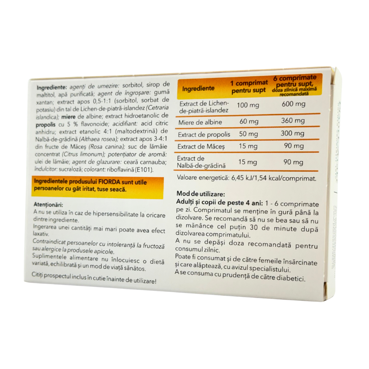 Fiorda Propolis 30 comprimate pentru supt