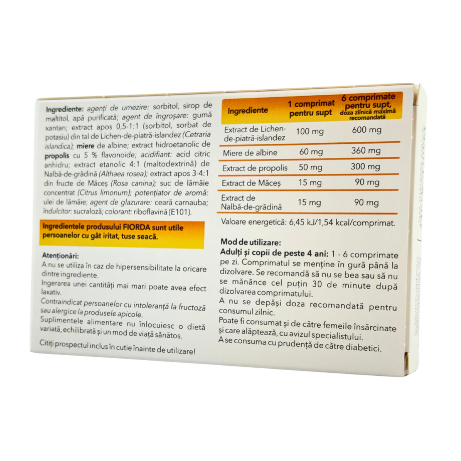 Fiorda Propolis 30 comprimate pentru supt