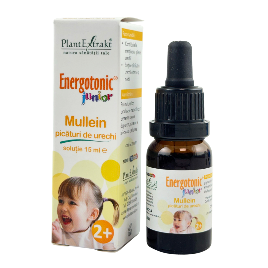 Energotonic Junior Mullein picaturi de urechi, 15 ml