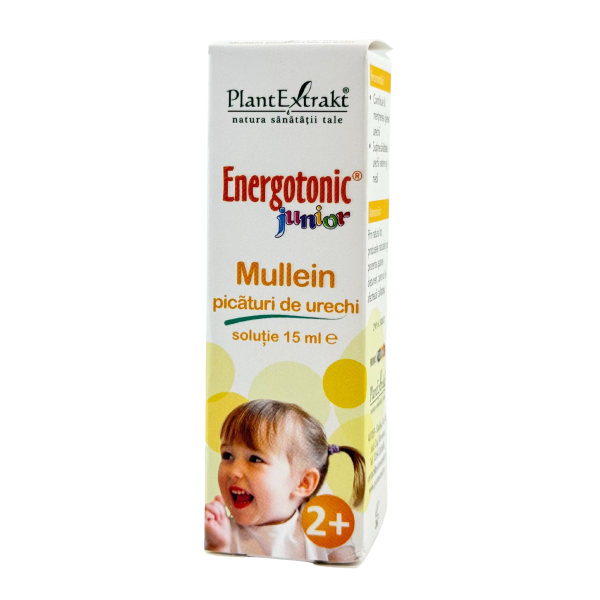 Energotonic Junior Mullein picaturi de urechi, 15 ml