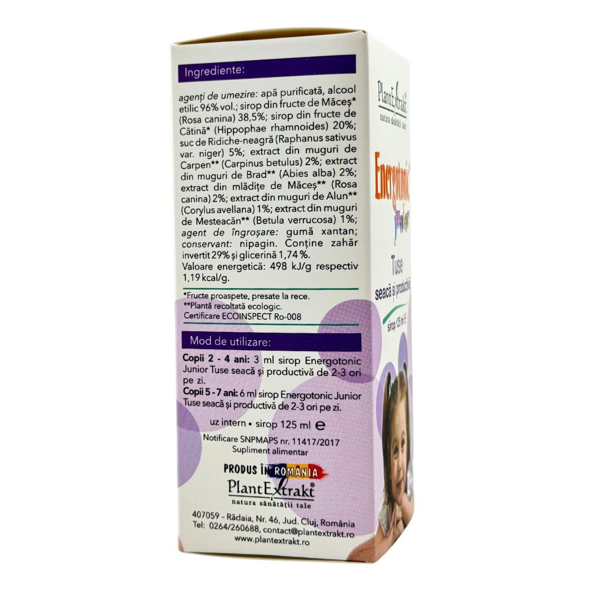 Energotonic Junior Tuse seaca si productiva 125 ml
