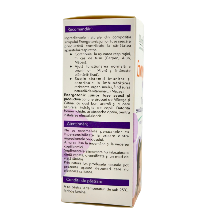 Energotonic Junior Tuse seaca si productiva 125 ml