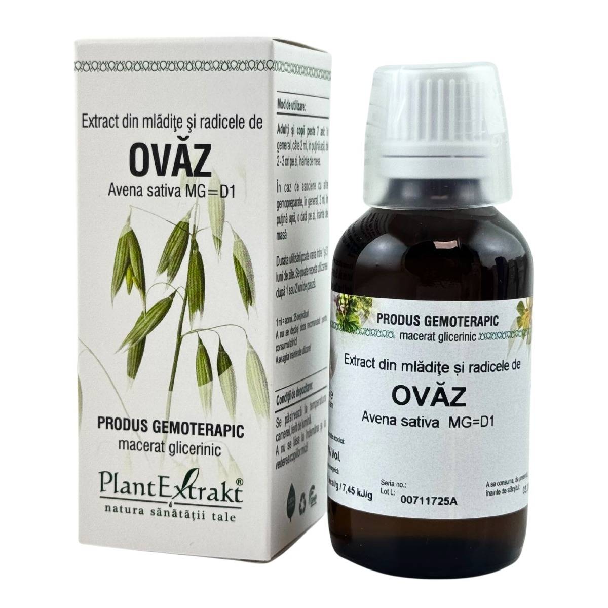 Extract din mladite si radicele de Ovaz 50 ml