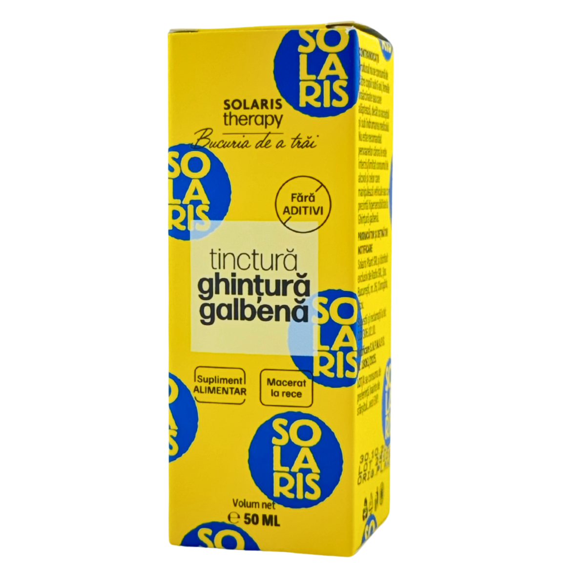 Tinctura de Ghintura galbena - Digestie usoara 50 ml