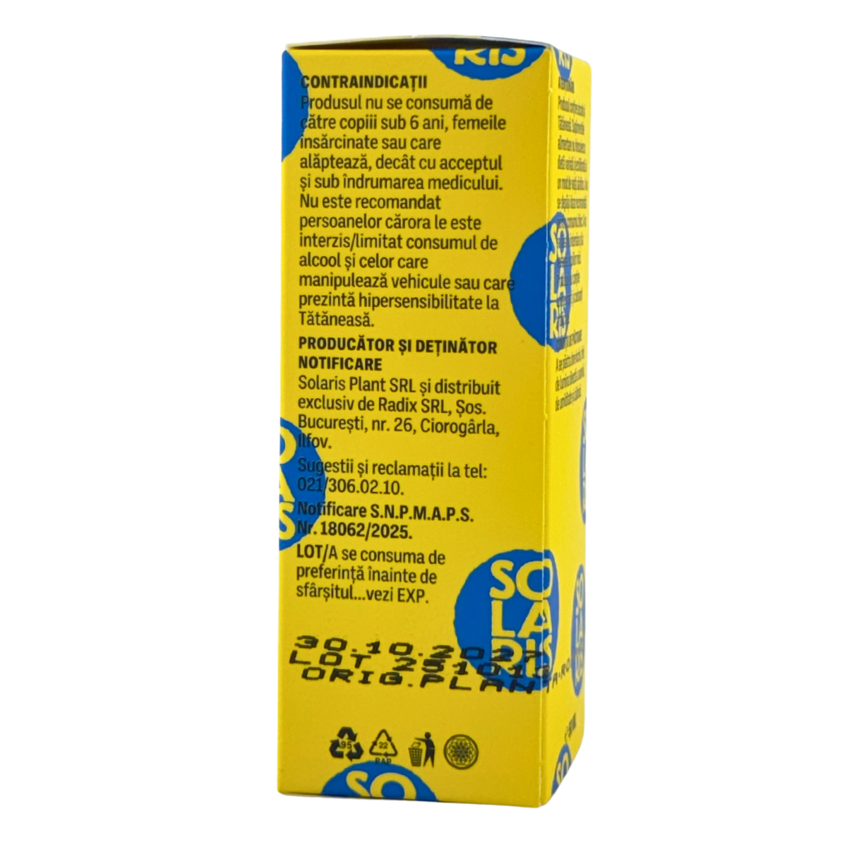 Tinctura de Tataneasa - Antiinflamator articulatii 50 ml