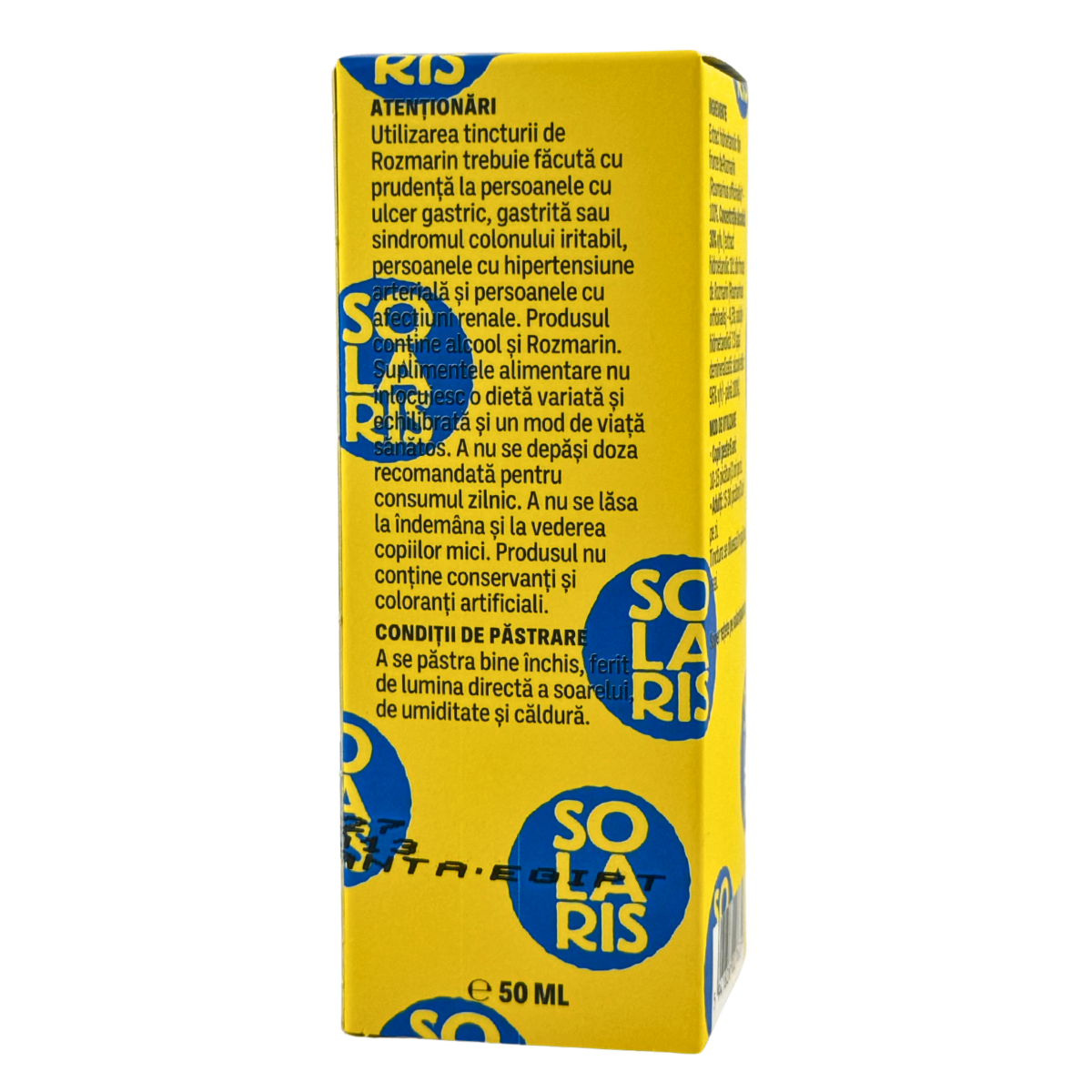Tinctura de Rozmarin - Anticadere par 50 ml