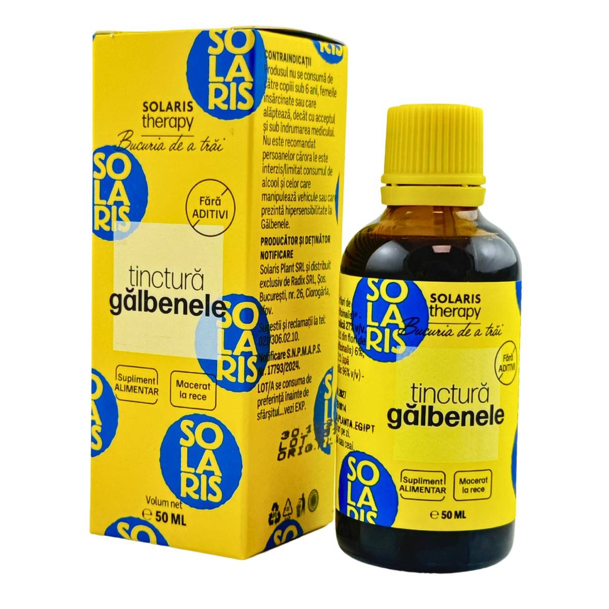 Tinctura de Galbenele - Pansament gastric 50 ml