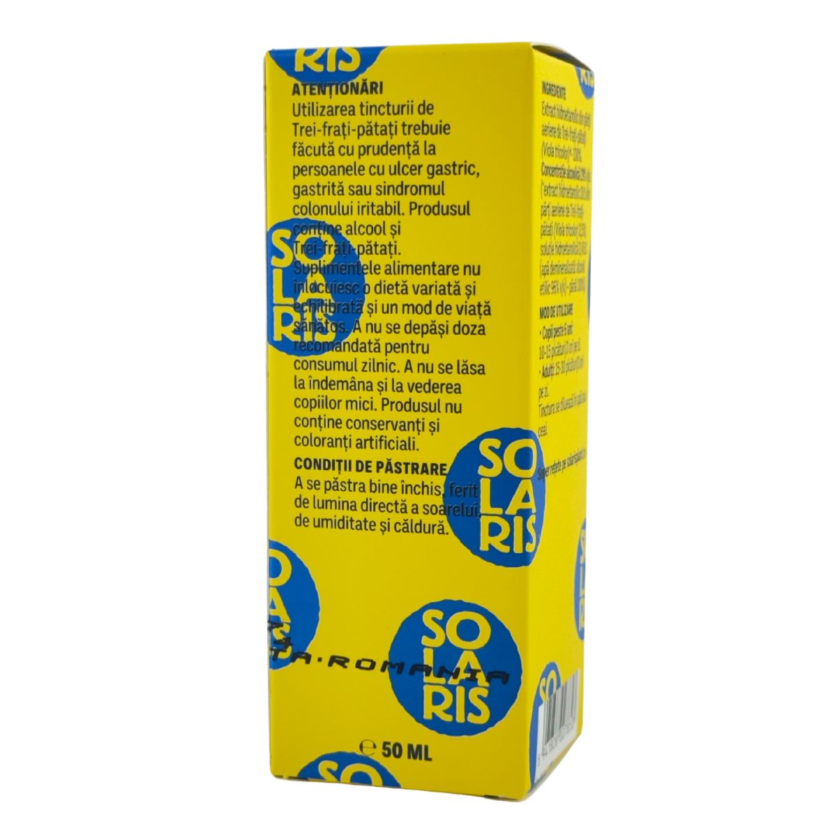 Tinctura de Trei frati patati - Alergii 50 ml