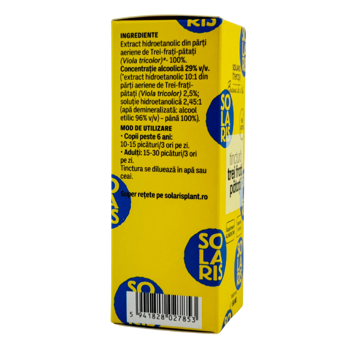 Tinctura de Trei frati patati - Alergii 50 ml