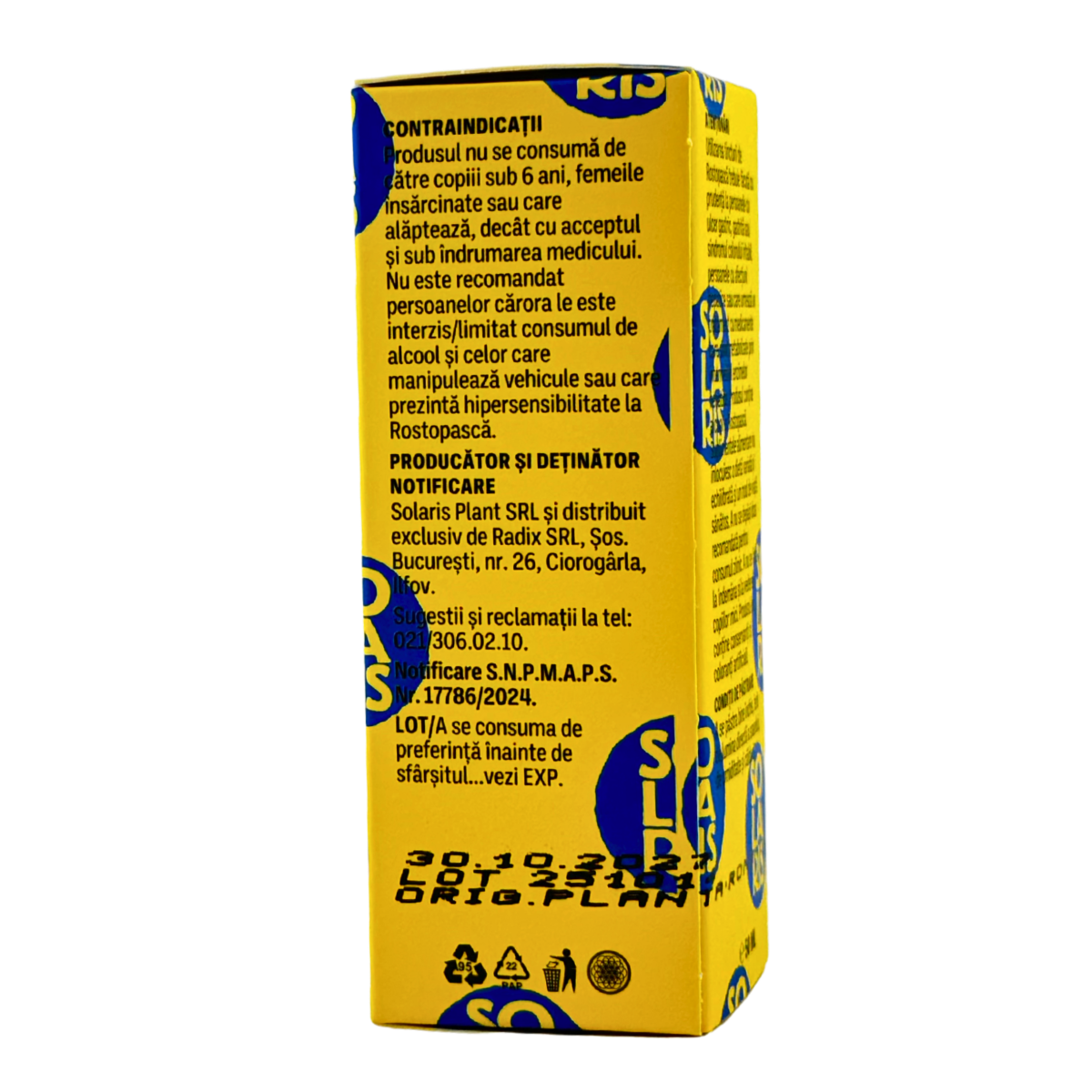 dacia plant rostopasca Tinctura Rostopasca 50 ml Solaris Plant