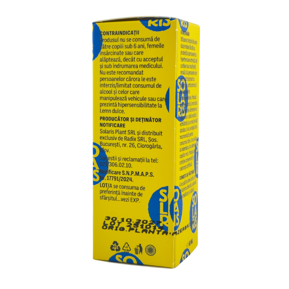 Tinctura de Lemn dulce - Calmarea stomacului 50 ml