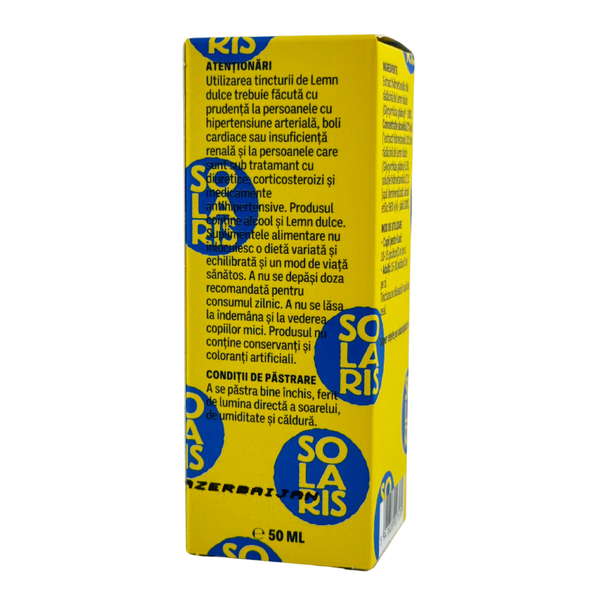 Tinctura de Lemn dulce - Calmarea stomacului 50 ml