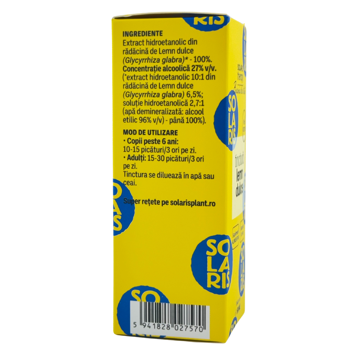 Tinctura de Lemn dulce - Calmarea stomacului 50 ml