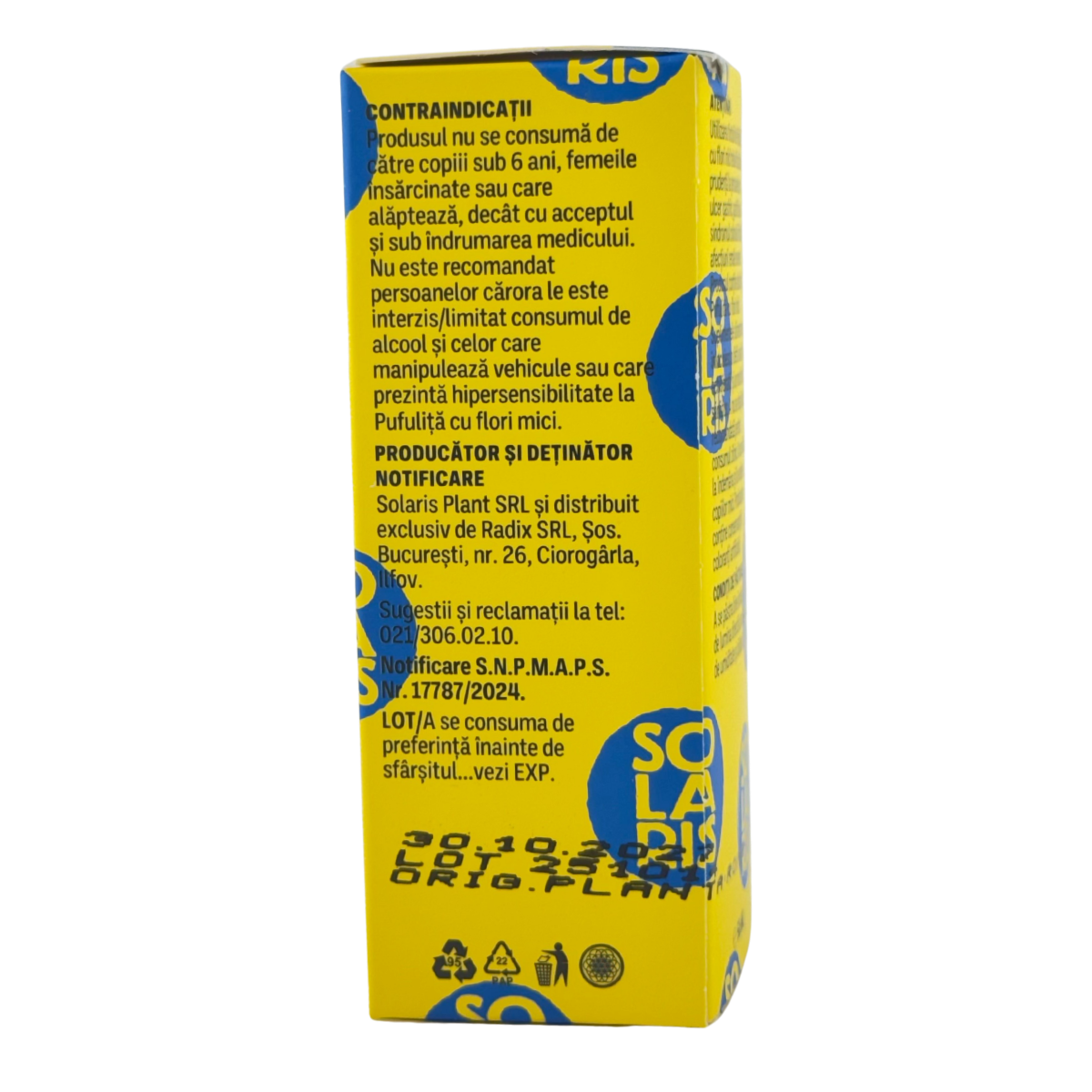 Tinctura de Pufulita cu flori mici - Prostata sanatoasa 50 ml