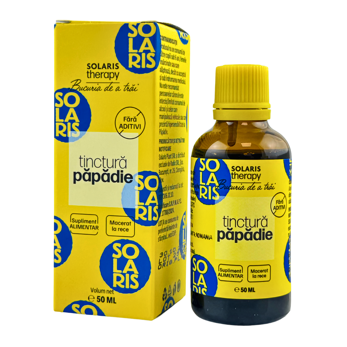 Tinctura de Papadie - Hepatoprotectoare 50 ml