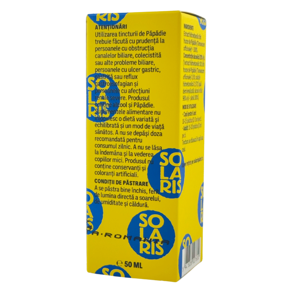 Tinctura de Papadie - Hepatoprotectoare 50 ml