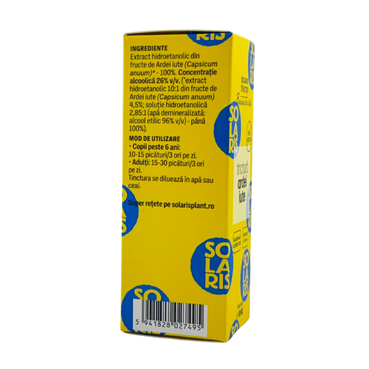 Tinctura de Ardei iute - Circulatia sangelui 50 ml