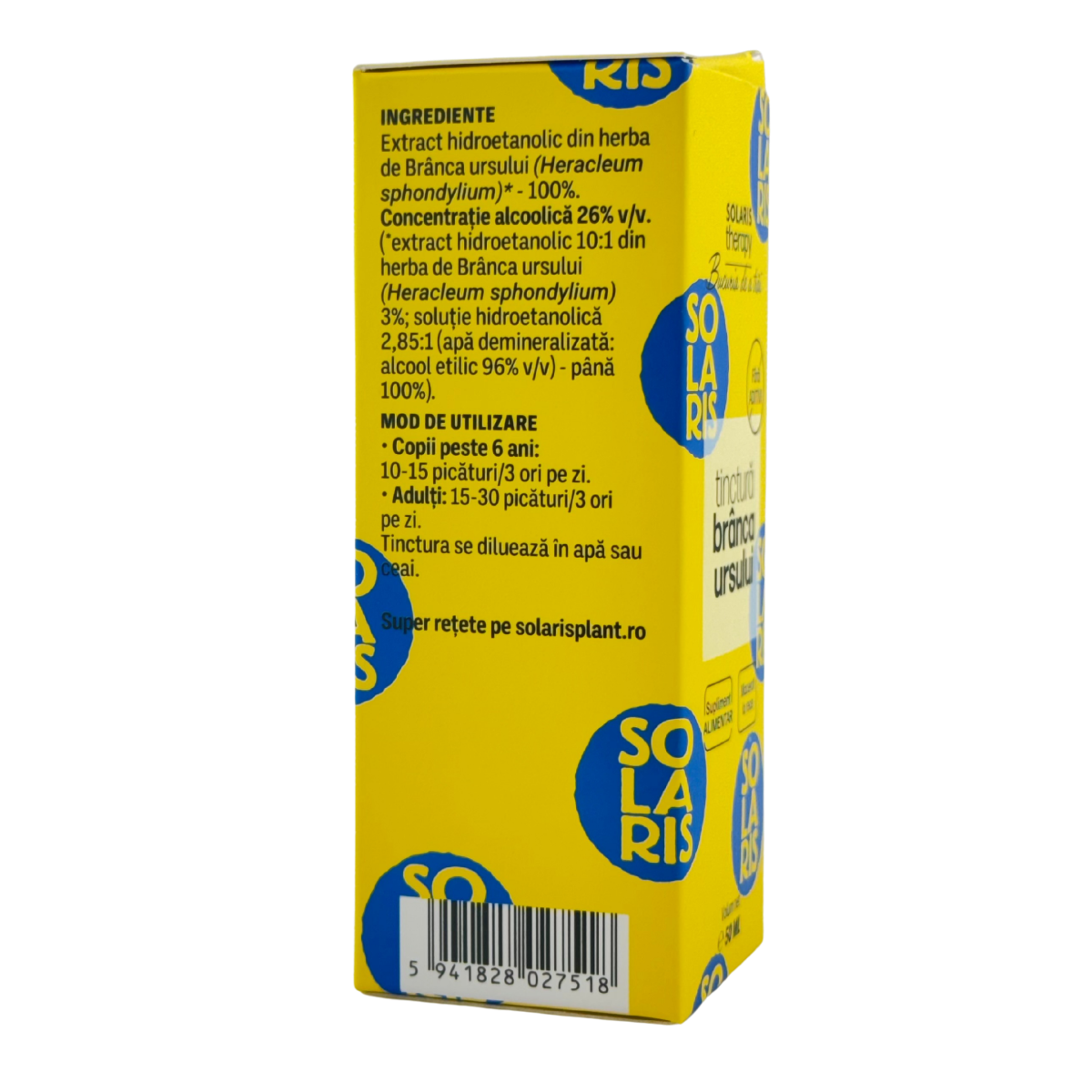 Tinctura de Branca ursului - Afrodiziac 50 ml