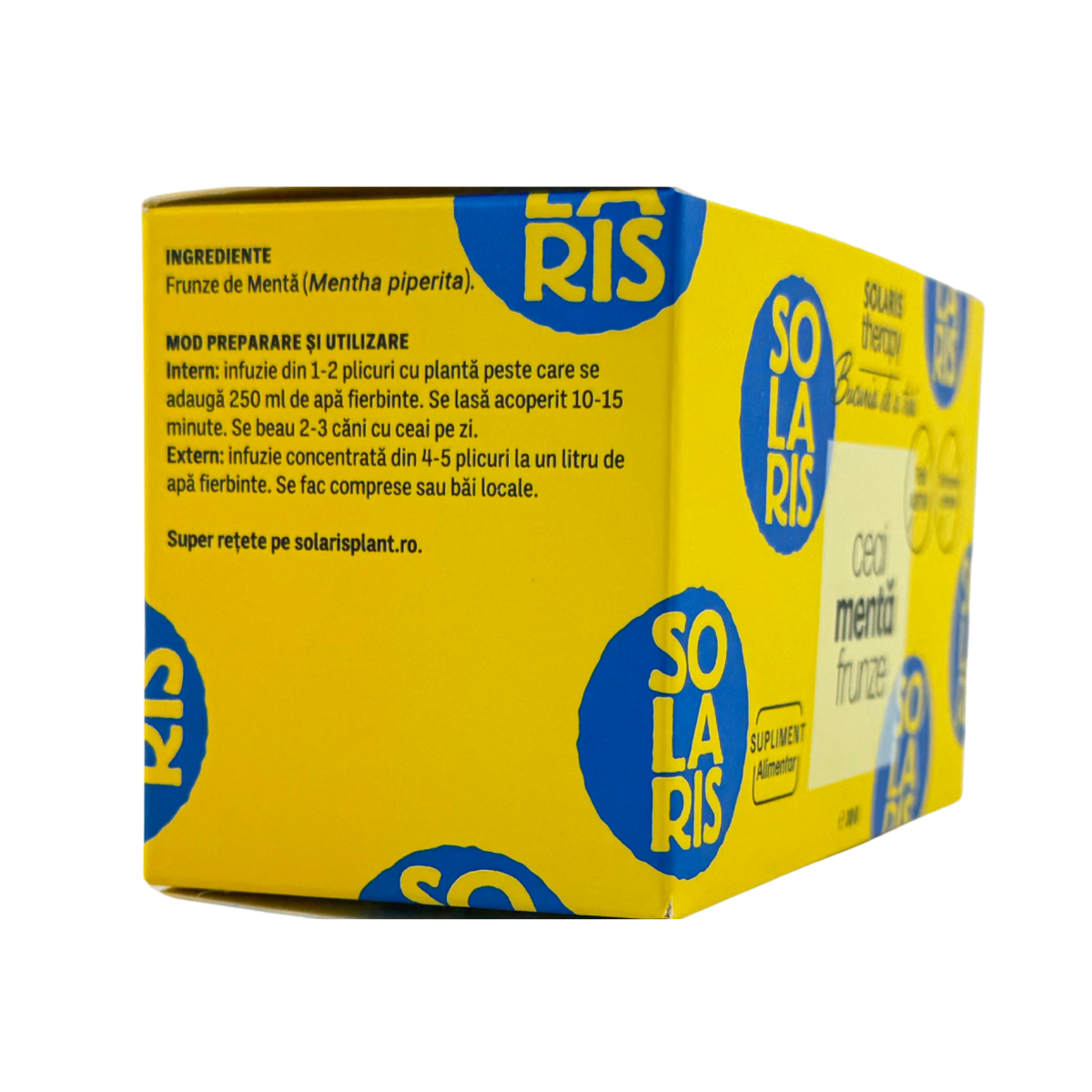 Ceai de Menta frunze - Tranzit intestinal accelerat 20 doze