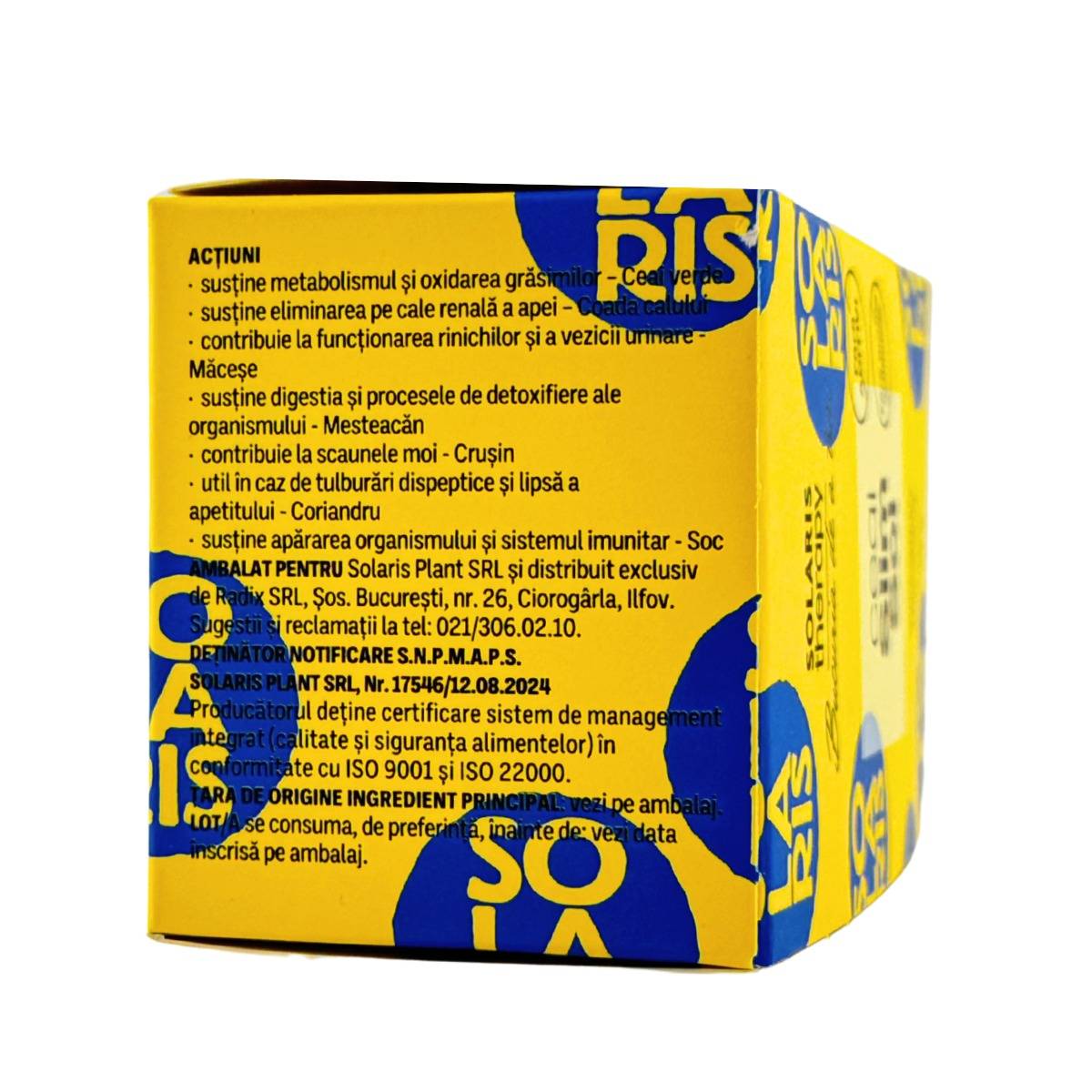 Ceai SlimSol - Slabire 20 doze