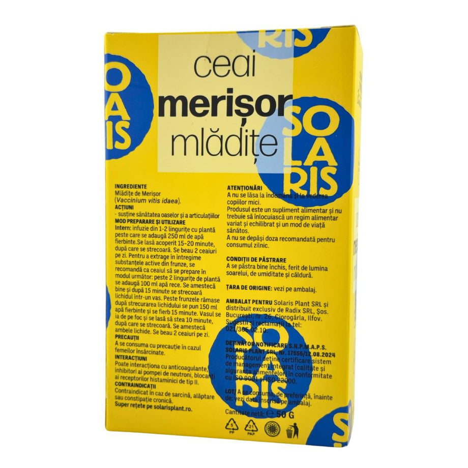 Ceai mladite de Merisor - Infectii urinare 50 g