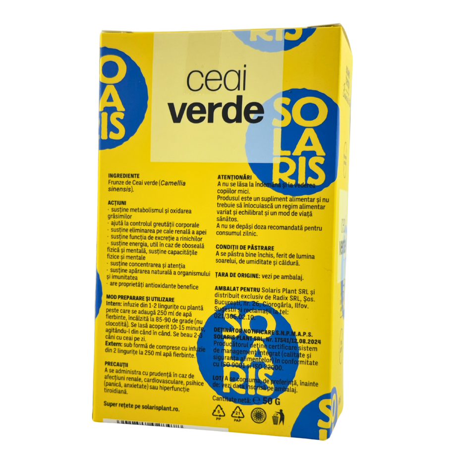 Ceai Verde - Antioxidant 50 g