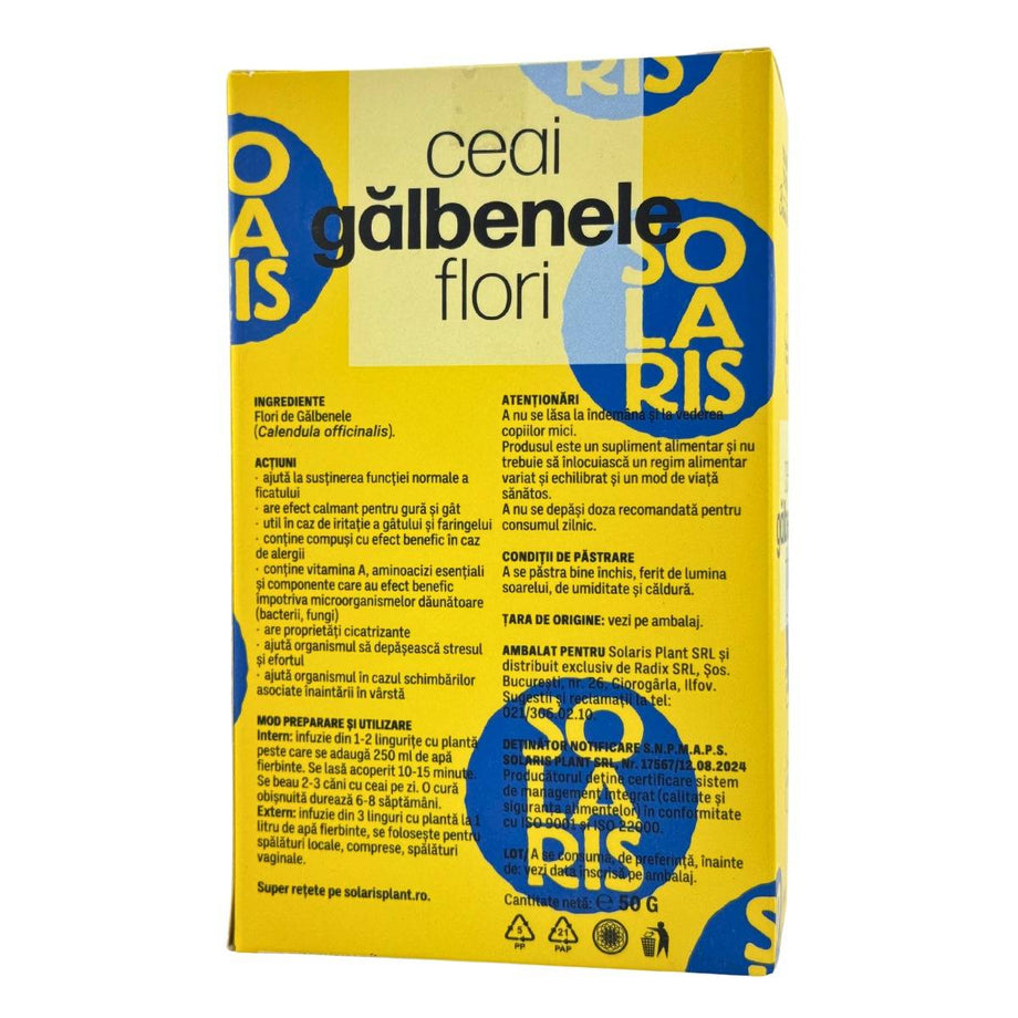 Ceai de Galbenele flori - Cicatrizant 50 g
