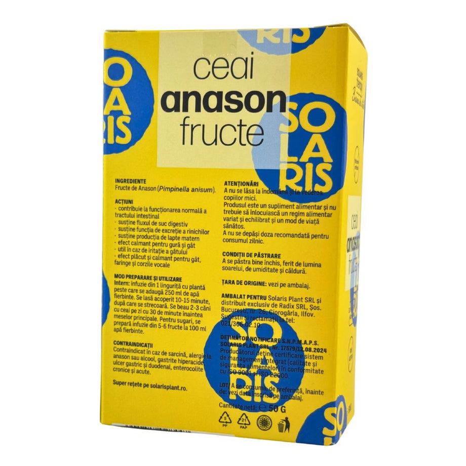 Ceai de Anason fructe - Antibalonare 50 g