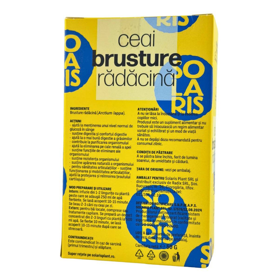 Ceai de Brusture radacina - Detoxifiere 50 g
