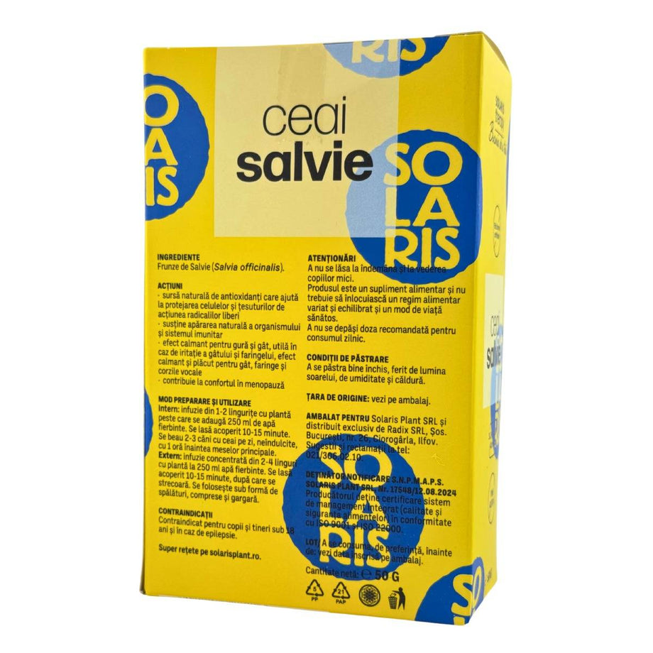 Ceai de Salvie - Echilibru hormonal 50 g