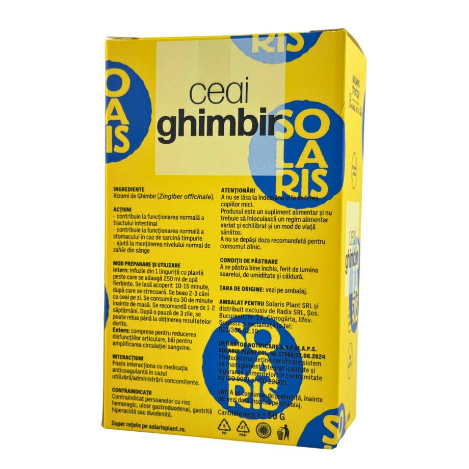 Ceai de Ghimbir - Imunitate 50 g