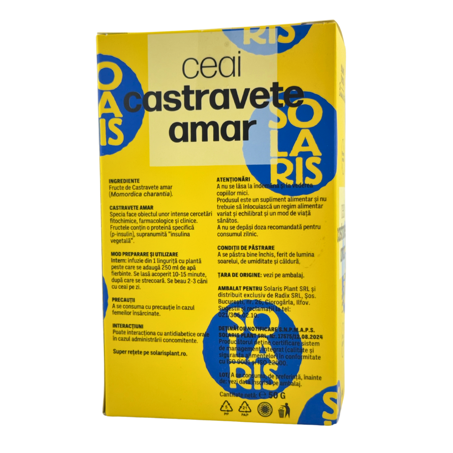 Ceai de Castravete amar - Scaderea glicemiei 50 g