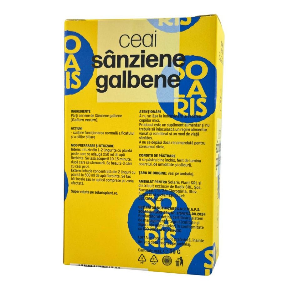 Ceai Sanziene galbene - Sanatatea tiroidei  50 g